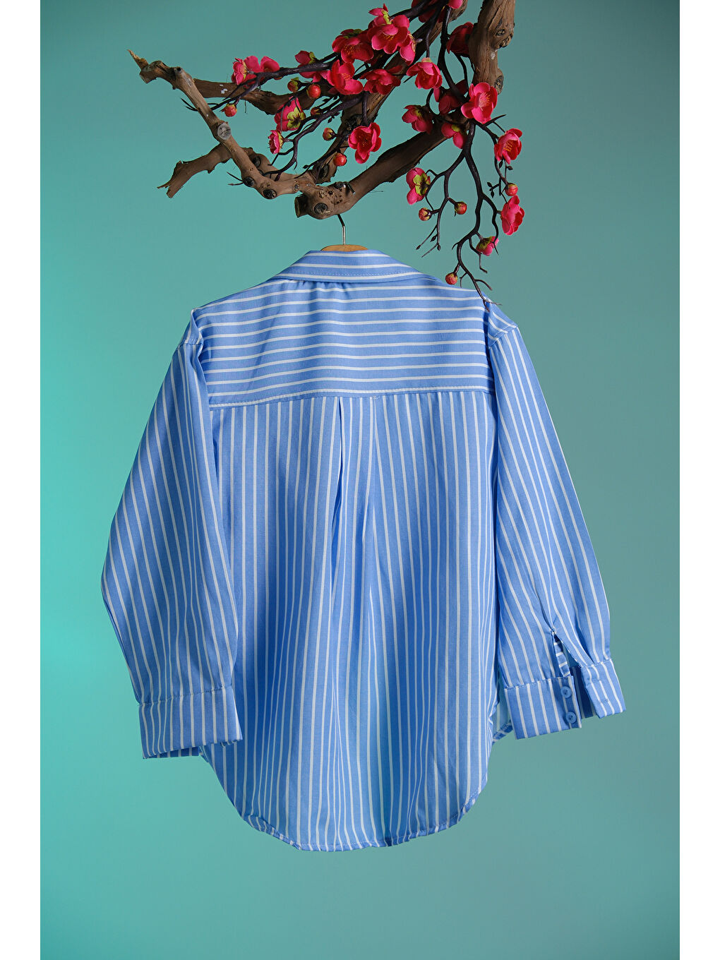 Turkuaz Gömlekli Crop Bodyli İkili Takım Gt.4011-3