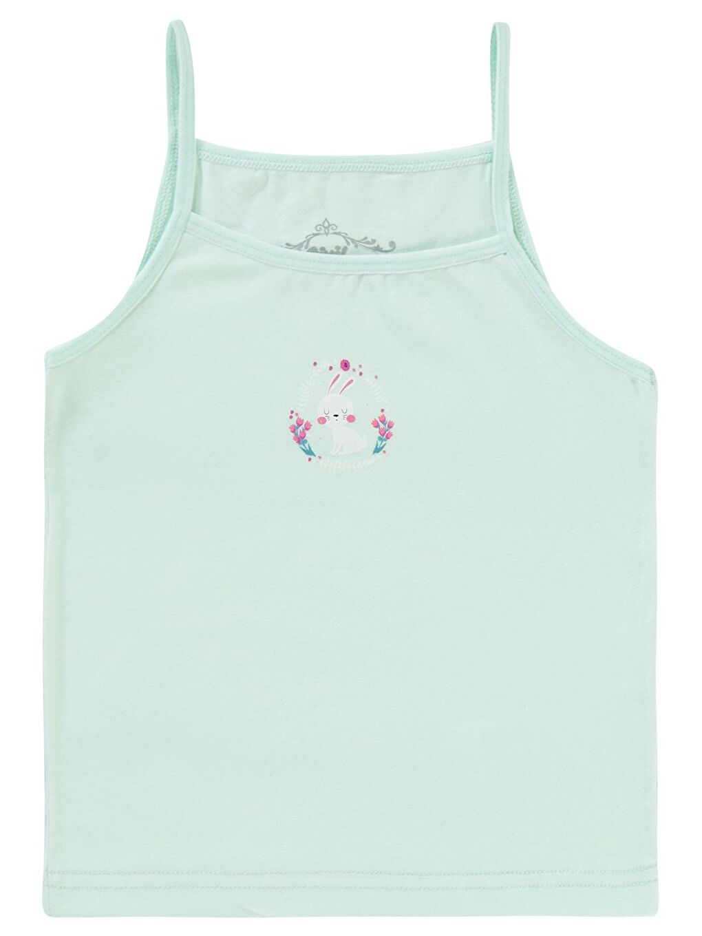 Yeşil Girls Kız Çocuk 2'li Atlet Set 2-10 Yaş-1