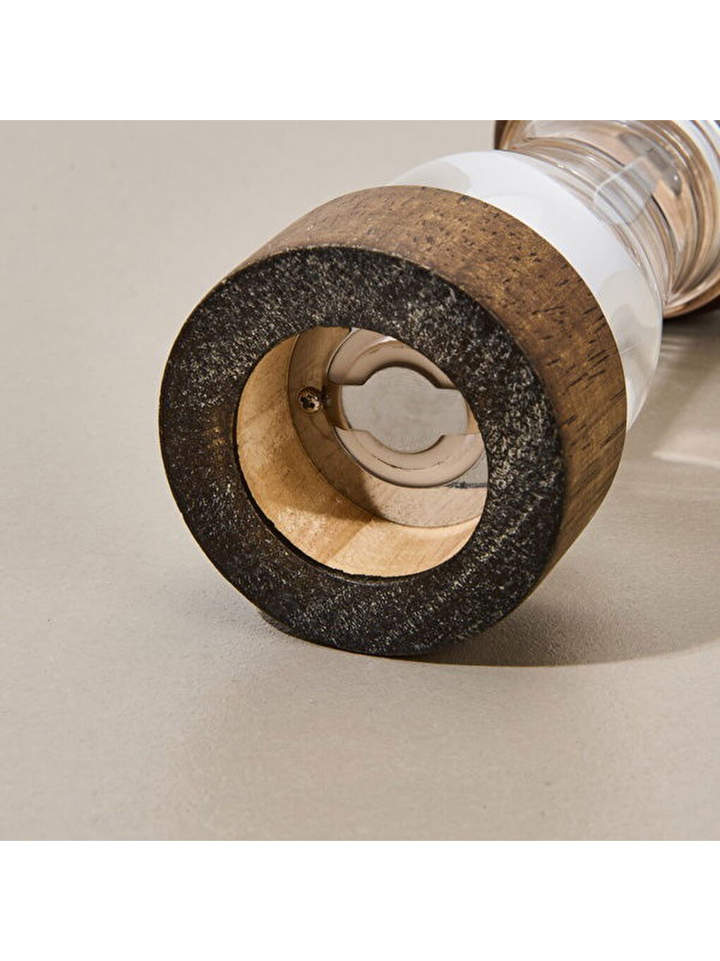 Siyah Karabiber Değirmeni - Şeffaf / Kahverengi - 19 cm-2