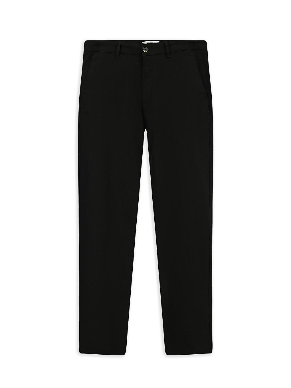 Siyah Slim Fit Dar Kesim Elastanlı Desenli Kanvas / Chino Pantolon