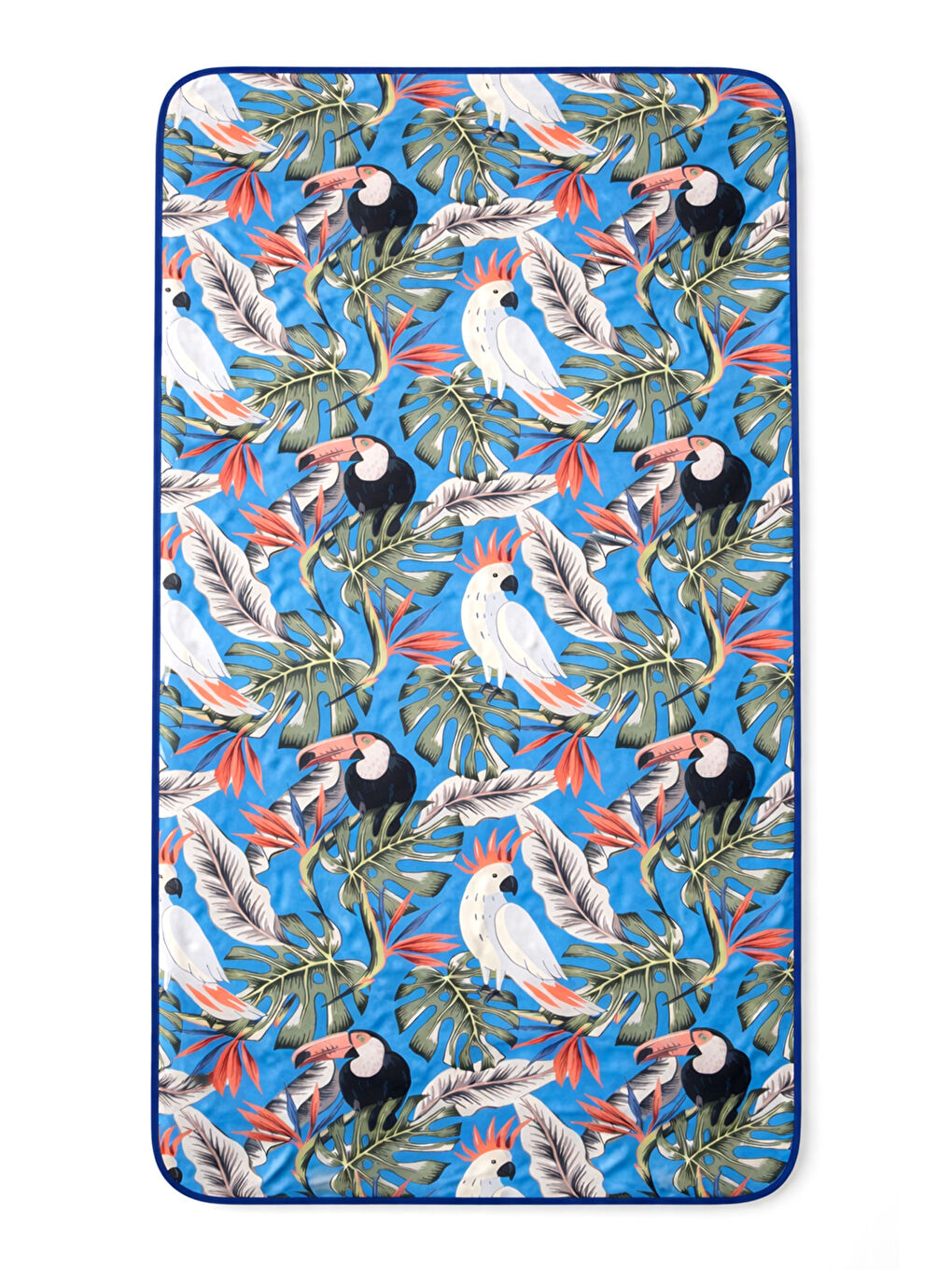 Mavi Katlanabilir Su Geçirmez Plaj Halısı Kamp Bahçe Balkon Matı 01 Papağan