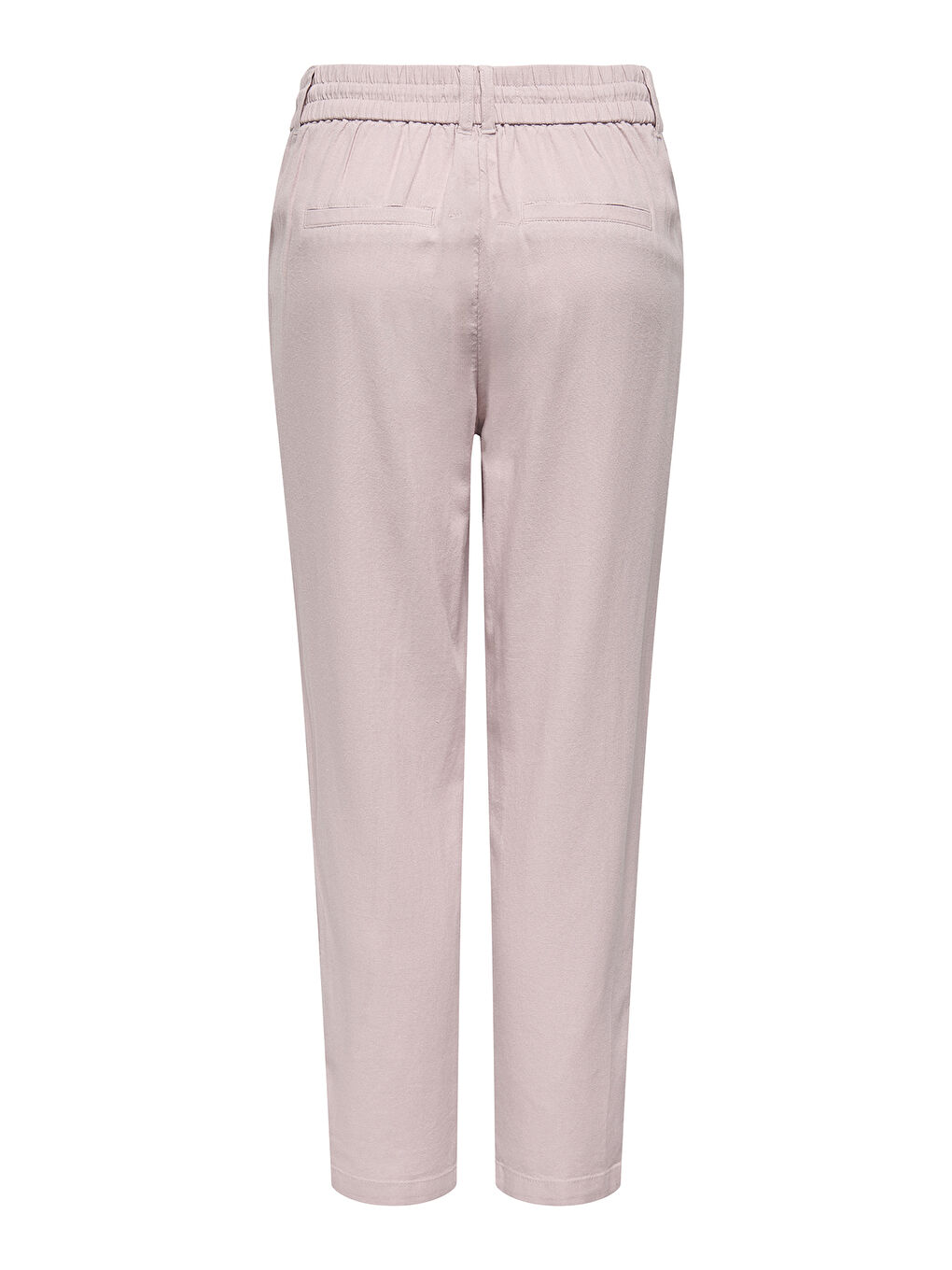 Pembe Onlcaro-Poptrash Keten Karışımlı Comfort Fit Normal Bel Düz Paça Pantolon 15278710-3