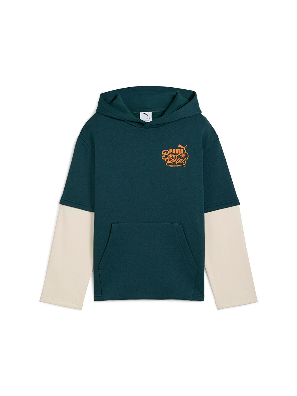 Mid 90s Layered Çocuk Yeşil Kapüşonlu Sweatshirt-3