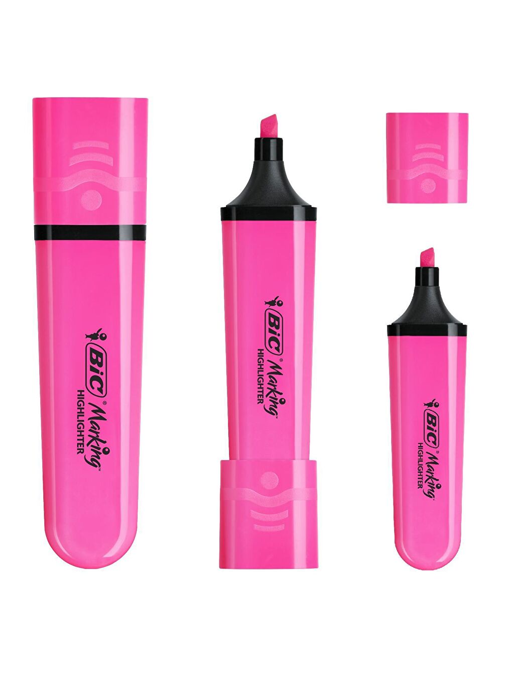 Bic Pembe Marking Flat Fosforlu Kalem Pembe 12 Adet - 1