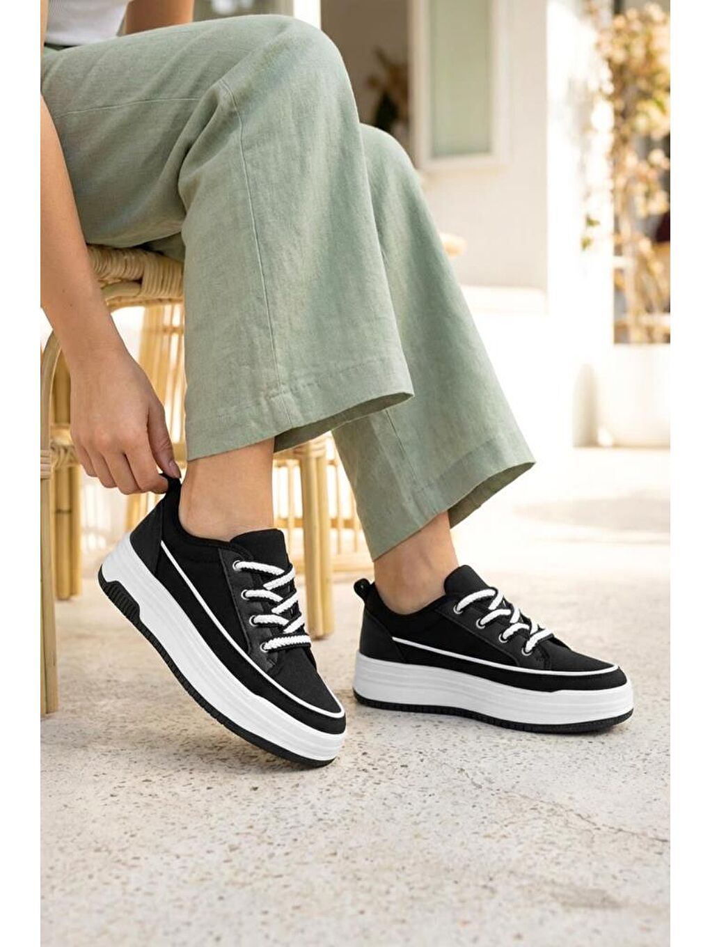 Siyah DS Opal Sneaker 2025 Kadın-4