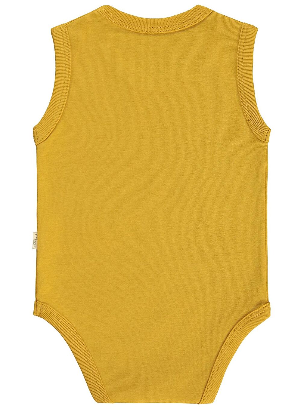 Baby Ayıcık Empirmeli 3 Lü 0-36 Ay Çıtçıtlı Badi - Bej 6-9 Ay-5