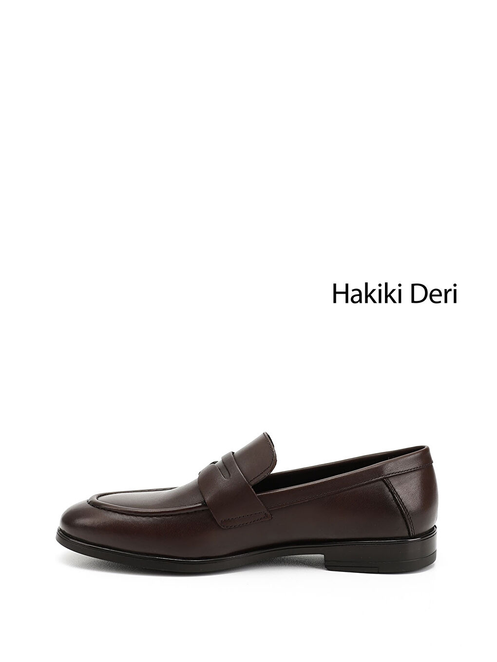 Kahverengi Erkek ÇİKOLATA KAHVE Hakiki Deri Loafer Ayakkabı-2