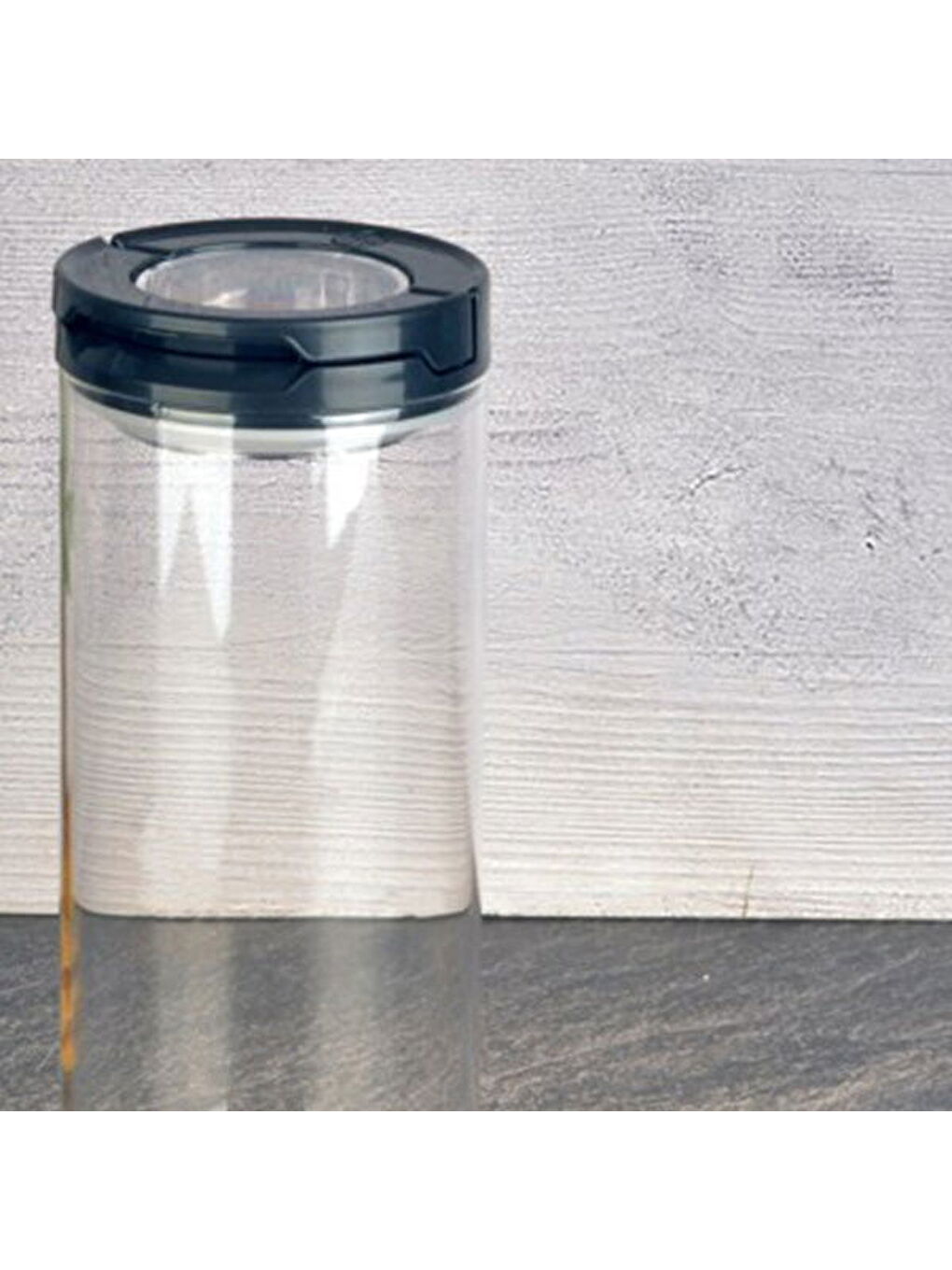 Vakumlu Cam Kavanoz - Şeffaf / Siyah - 800 ml-1