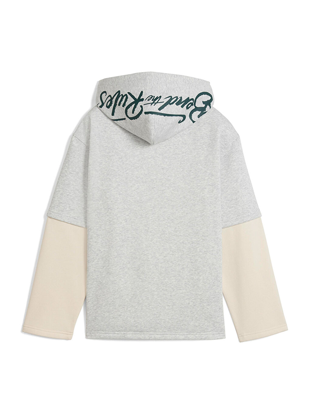Mid 90s Layered Çocuk Gri Kapüşonlu Sweatshirt-1