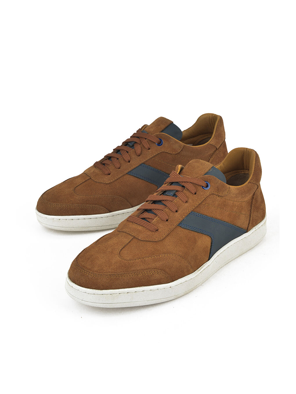 Kahverengi Erkek Hakiki Deri Sneaker 151983ZX30 Taba