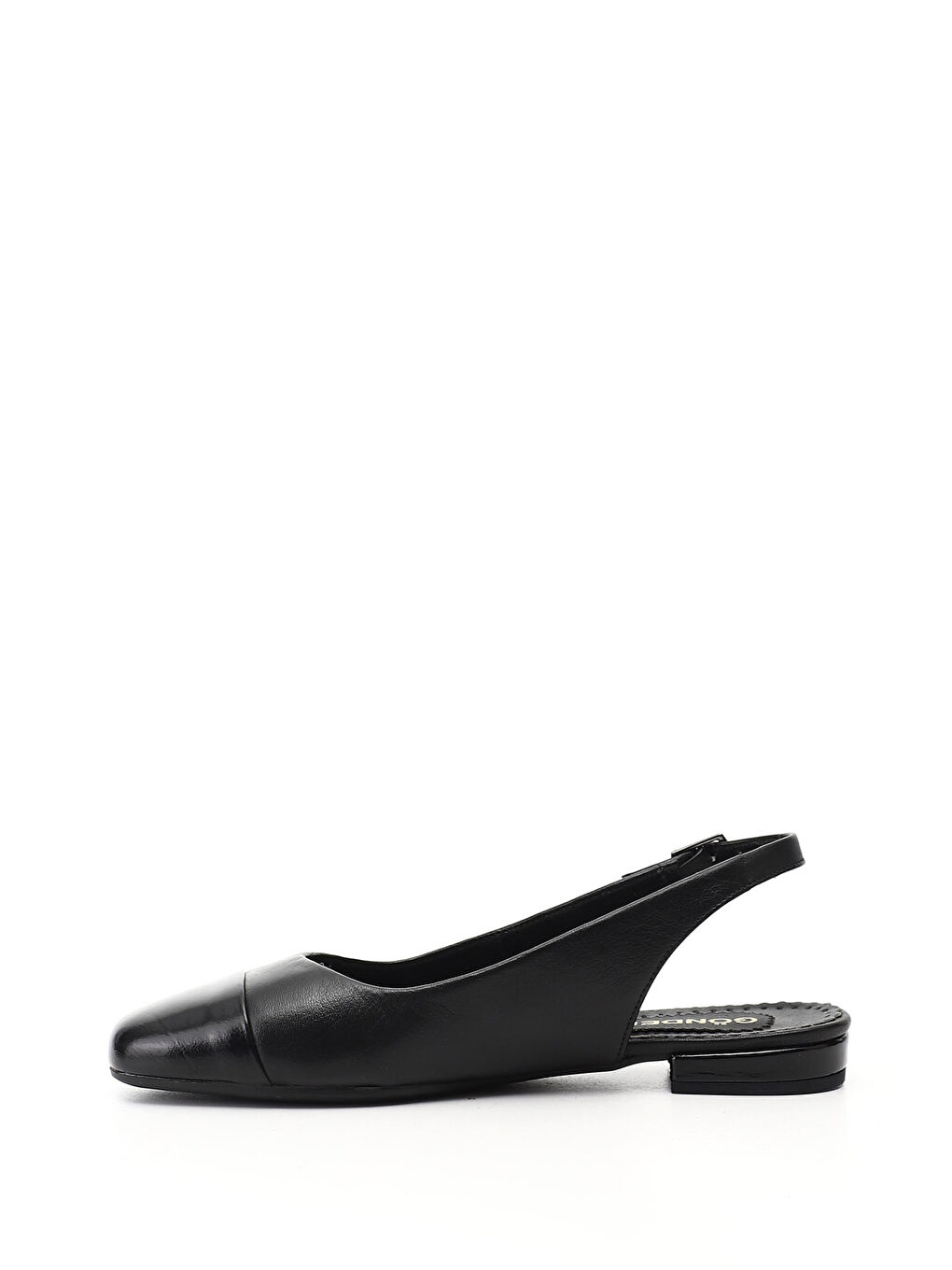 Siyah Kadın SİYAH Arkası Açık Hakiki Deri Babet-2