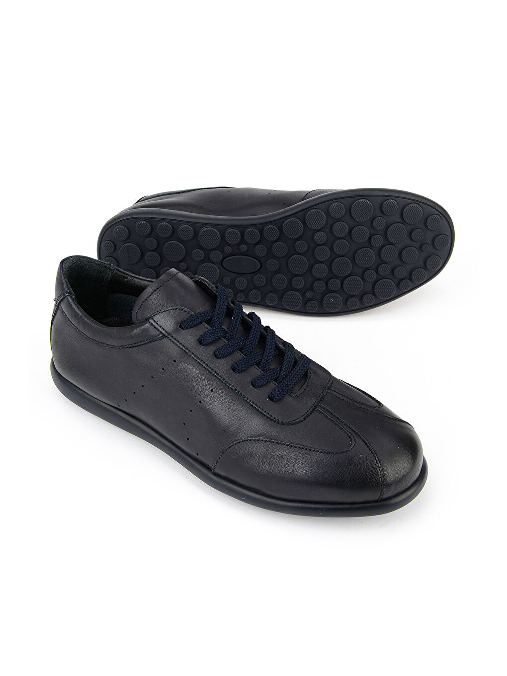 Erkek Hakiki Deri Günlük Ayakkabı 1611024Z5820 Lacivert-3