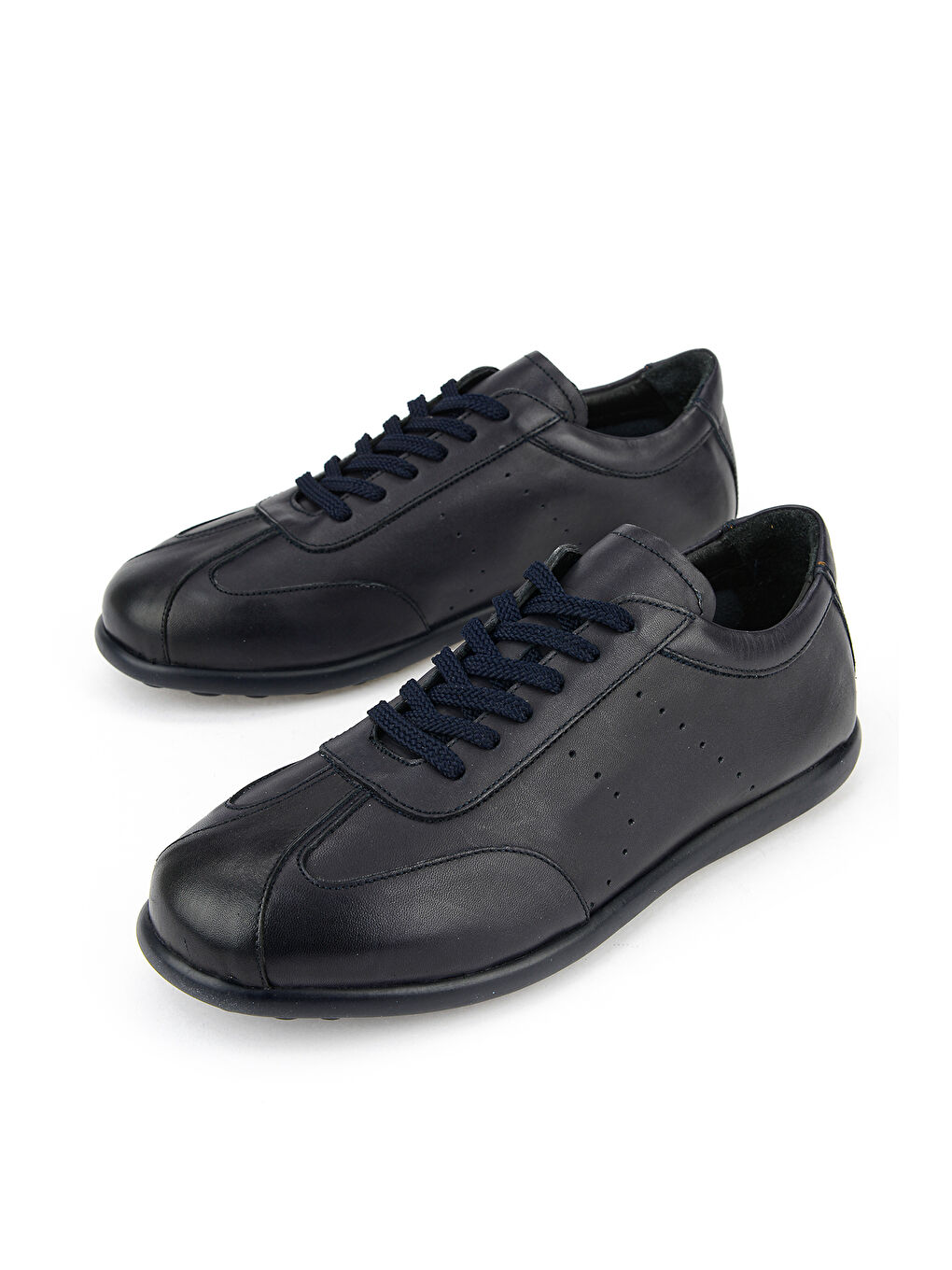 Erkek Hakiki Deri Günlük Ayakkabı 1611024Z5820 Lacivert-4