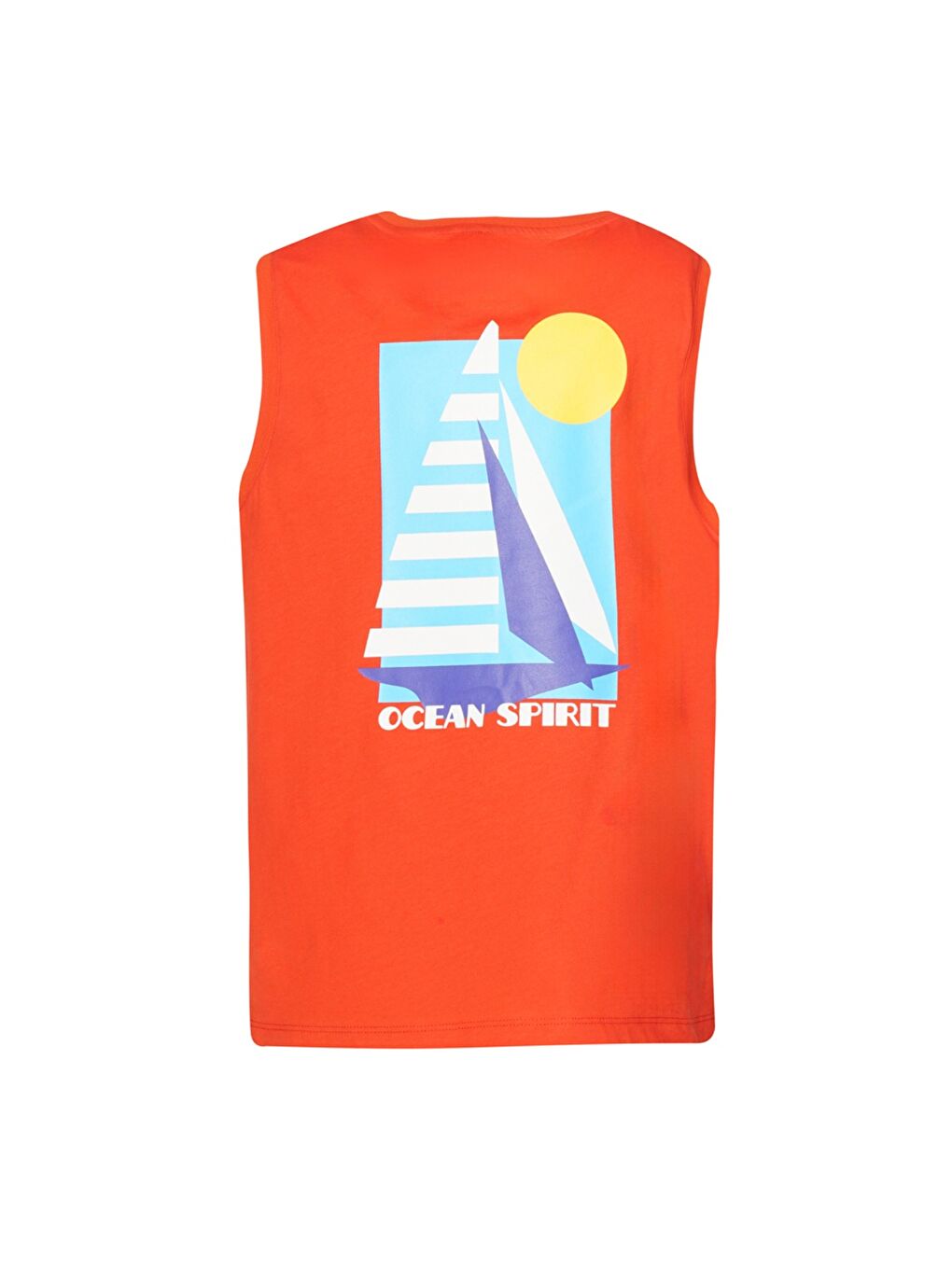 Nayeli Erkek Çocuk Turuncu Yuvarlak Yaka Atlet-2