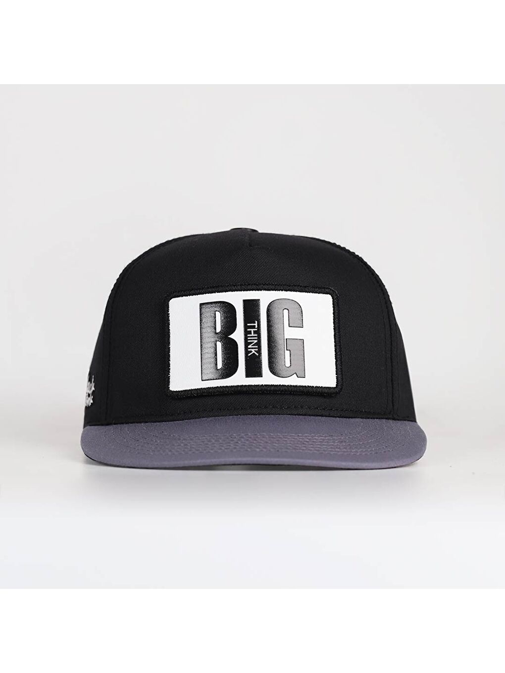 Big Think Logolu Gri-Siyah Hip Hop Şapka-1