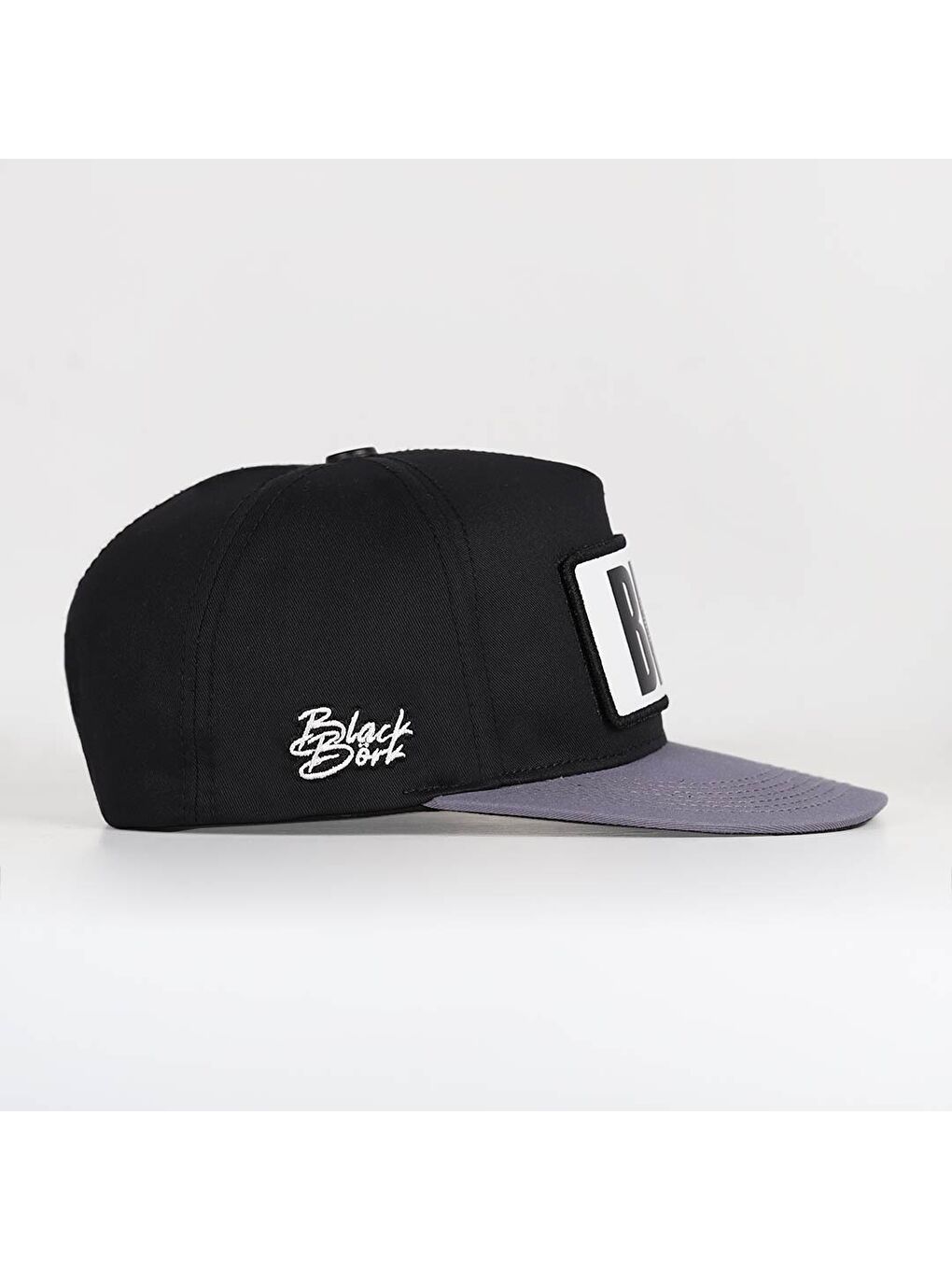 Big Think Logolu Gri-Siyah Hip Hop Şapka-2