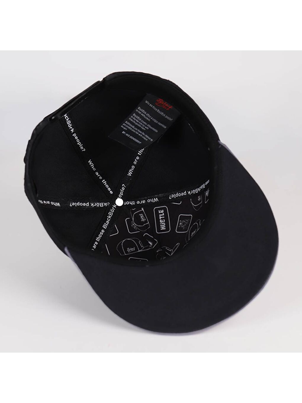 Big Think Logolu Gri-Siyah Hip Hop Şapka-5