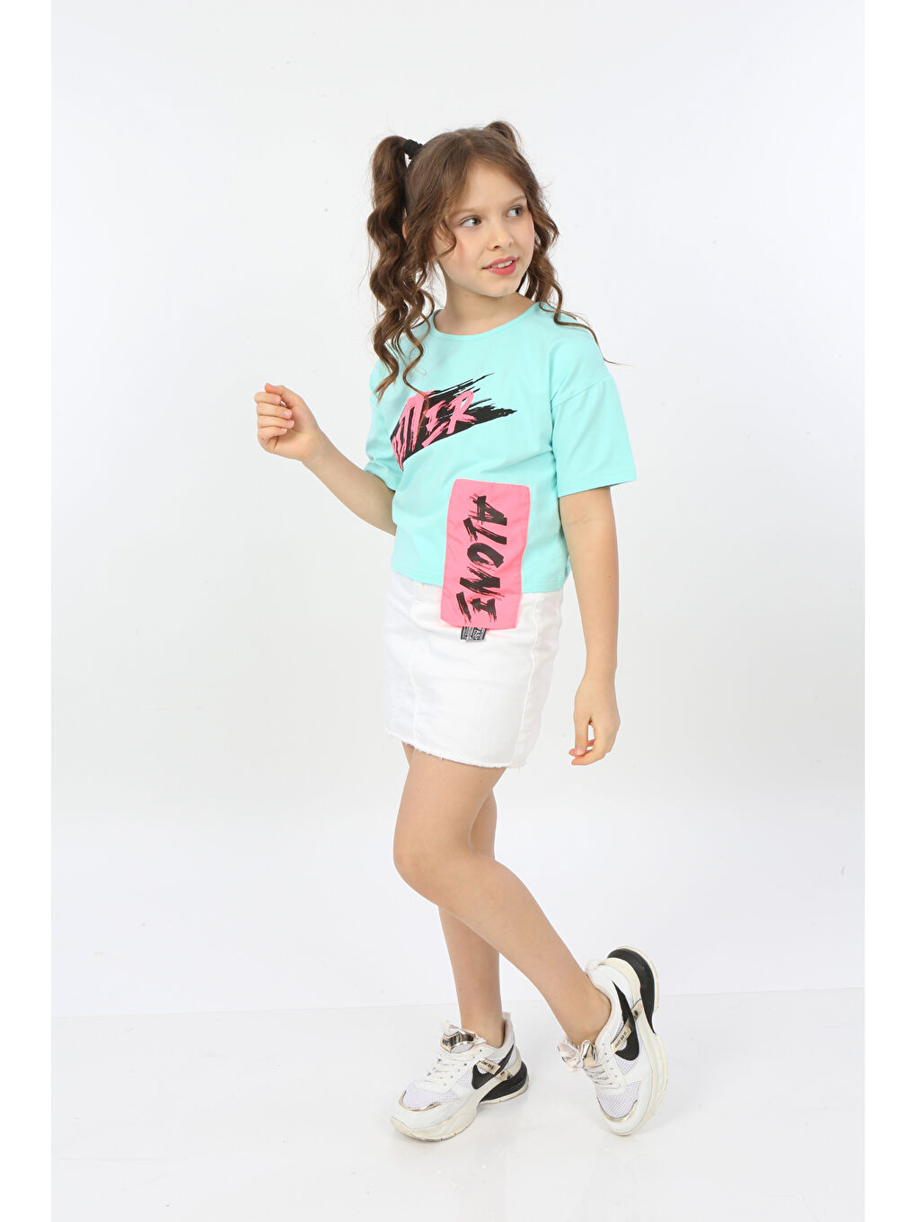 Yeşil Kız Çocuk Better Baskılı Tişört