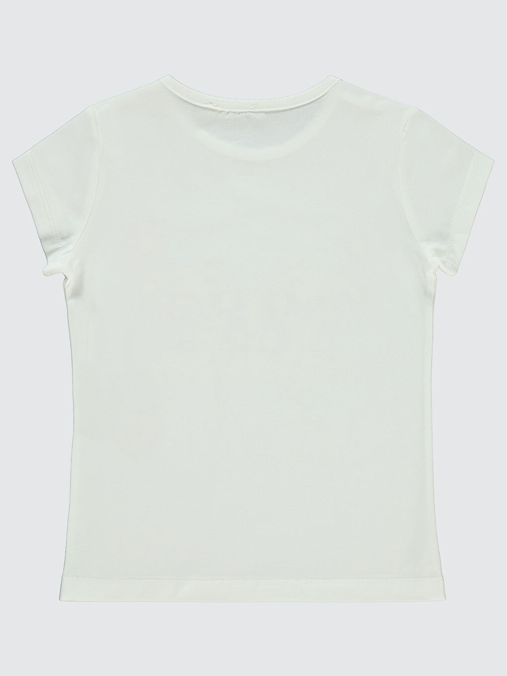 Girls Kız Çocuk Tişört 6-9 Yaş Ekru-1