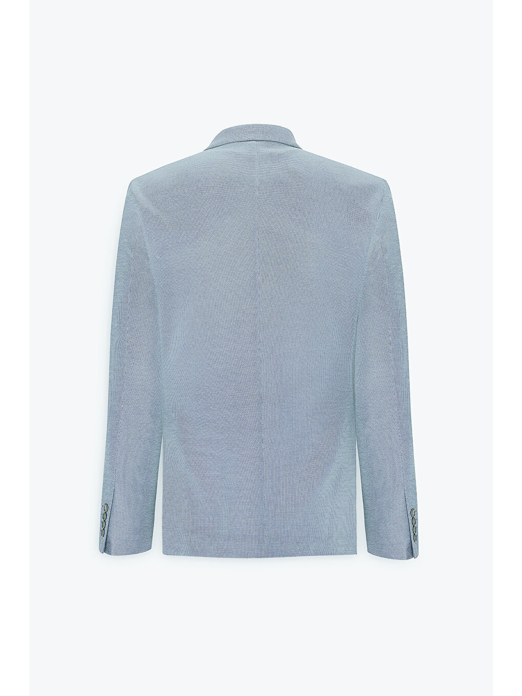 Erkek Mavi Pamuklu Slim Fit Dar Kesim Kırlangıç Yaka Torba Cepli Ceket-9