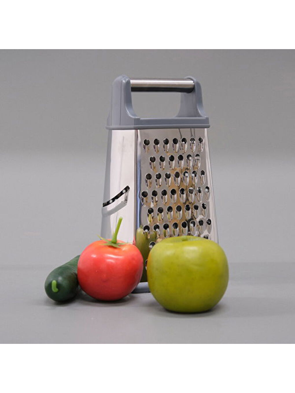 Amber Kare Rende - Gri - 12 cm-2