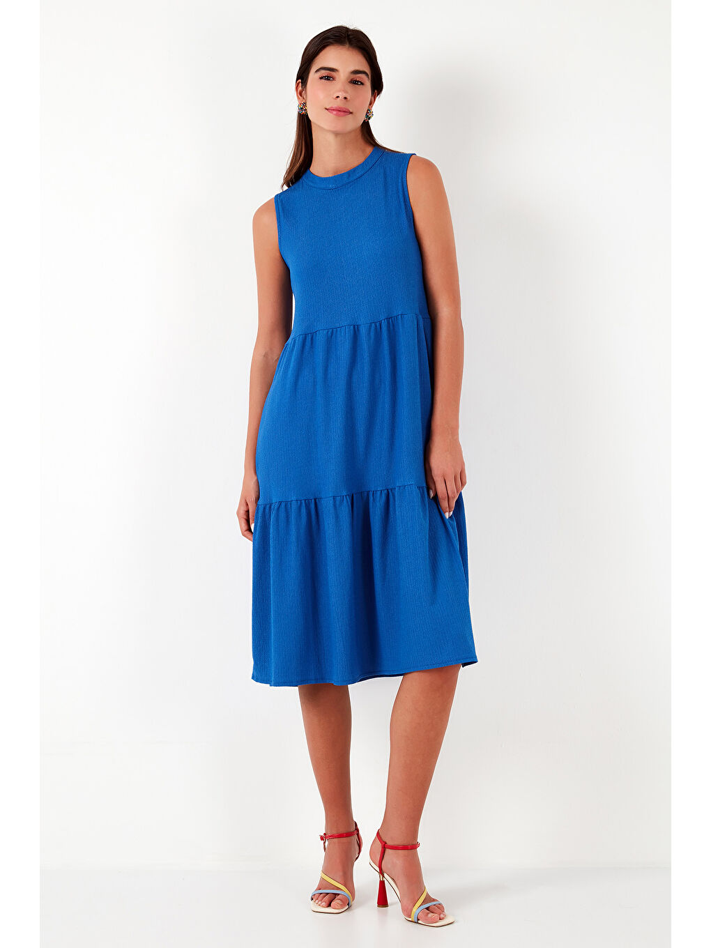 Mavi Regular Fit Kolsuz Midi Kadın Elbise 5869008-3