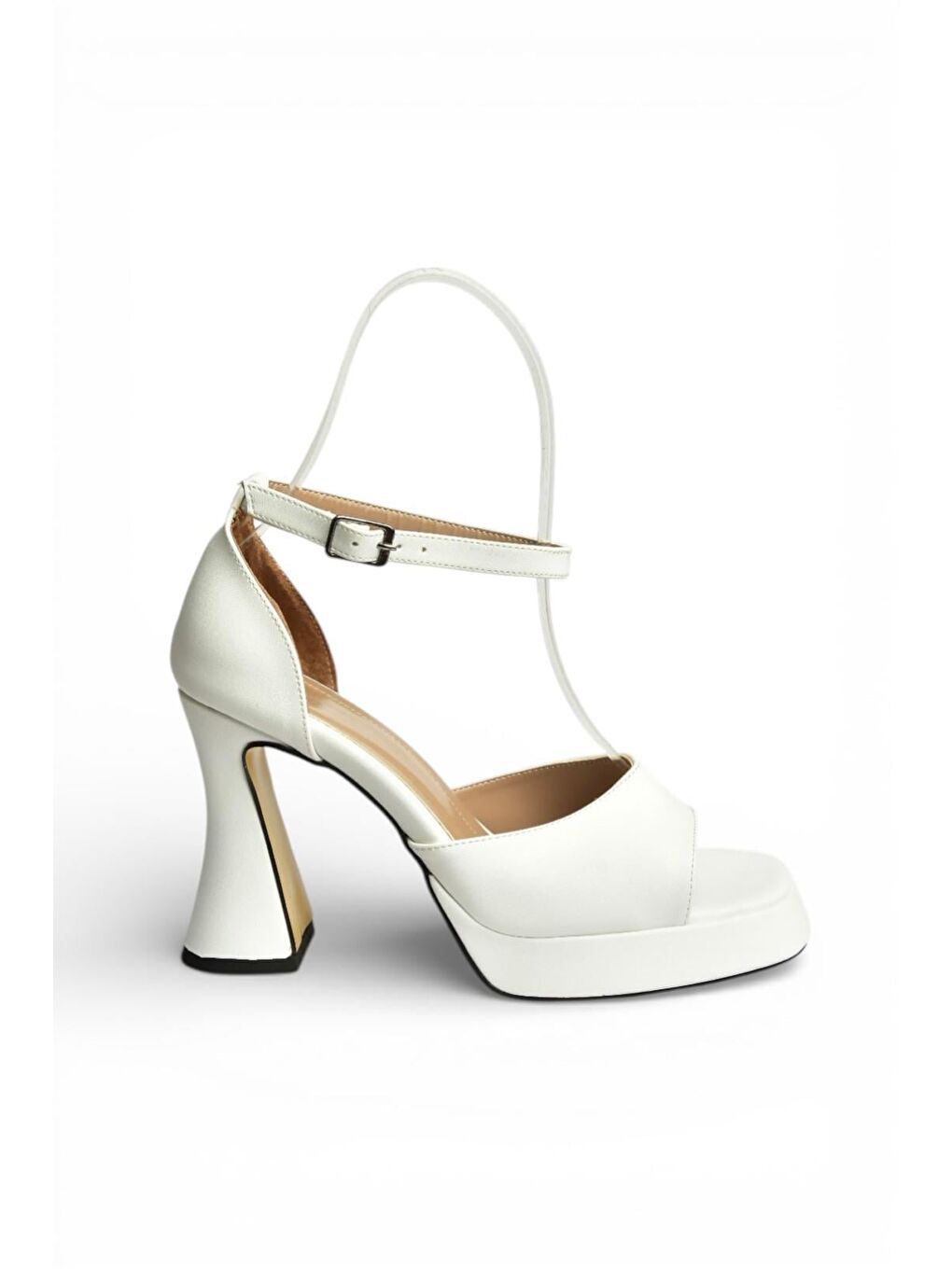 Beyaz Kadın Topuklu Ayakkabı Y404850209-6