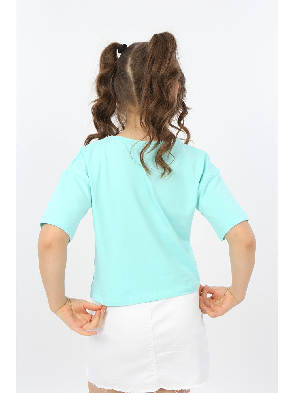 Yeşil Kız Çocuk Better Baskılı Tişört-4