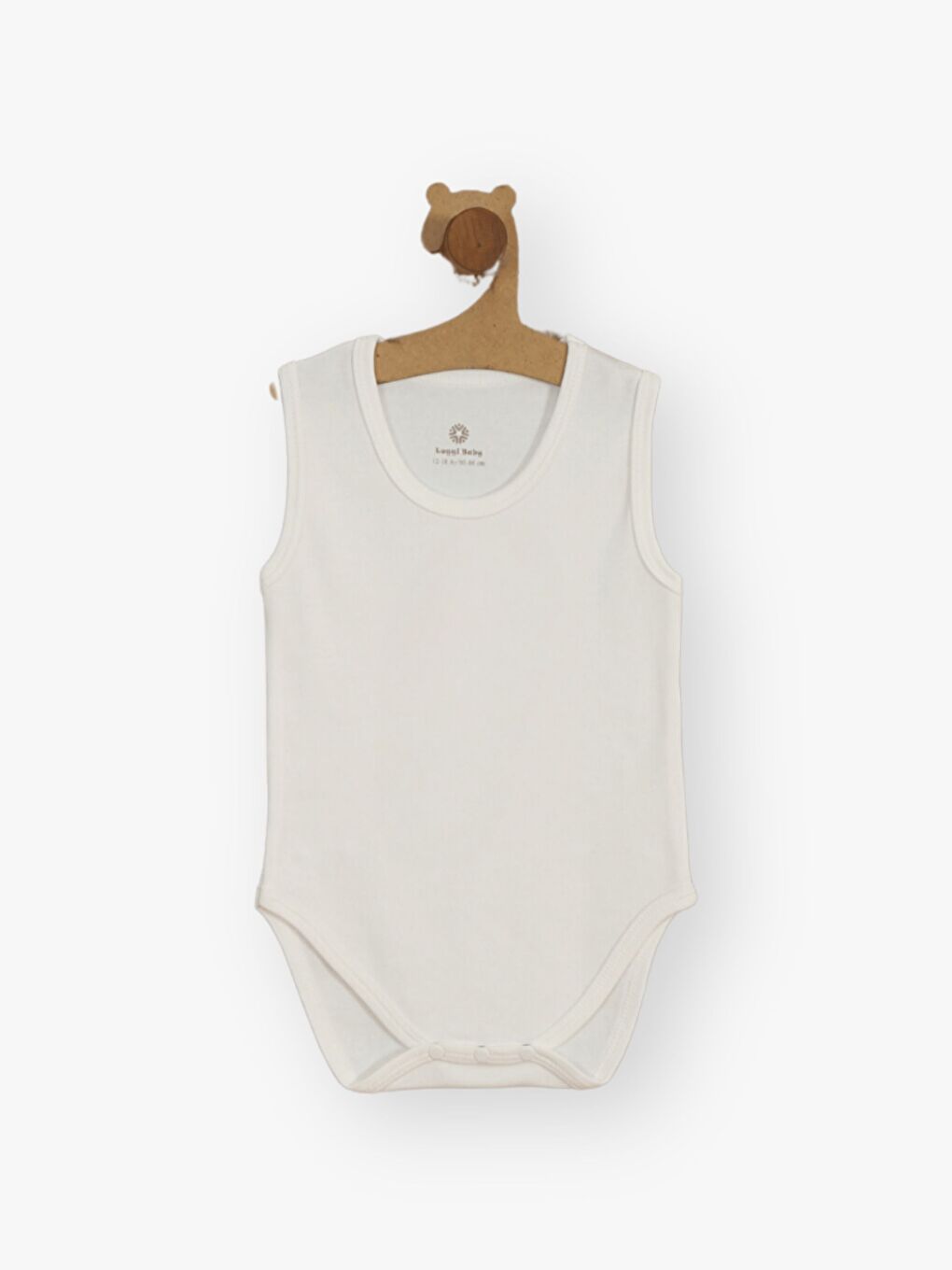 Ekru Bisiklet Yaka Kısa Kollu Pamuklu Unisex Bebek Çıtçıtlı Body 3'lü-1