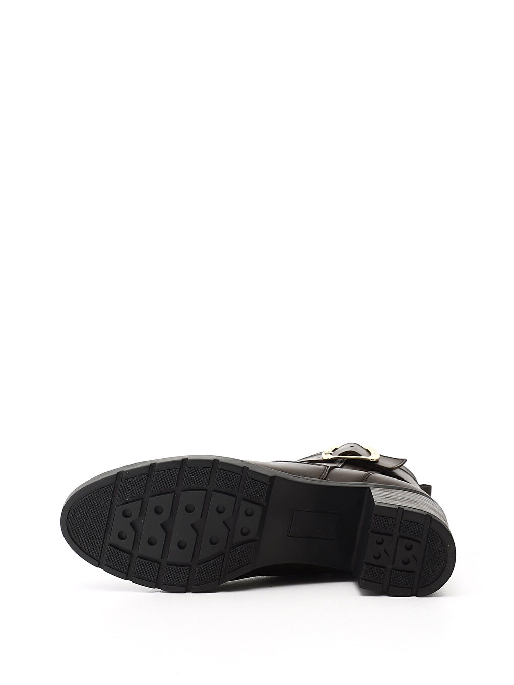 Kahverengi Kadın TÜTÜN KAHVE Fermuarlı Kalın Topuklu Hakiki Deri Bot-3