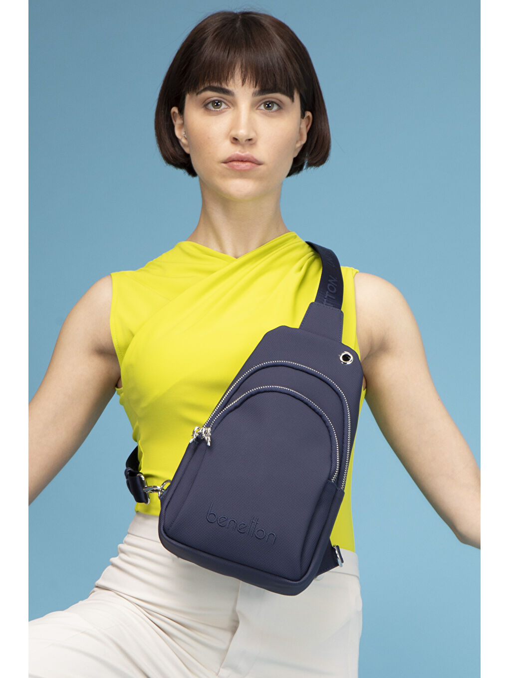 United Colors Of Benetton Lacivert Kadin Çapraz Çanta Laci̇vert BNT1543