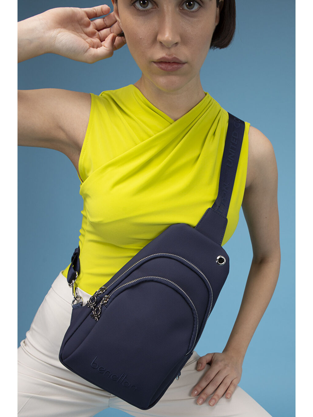 United Colors Of Benetton Lacivert Kadin Çapraz Çanta Laci̇vert BNT1543 - 1