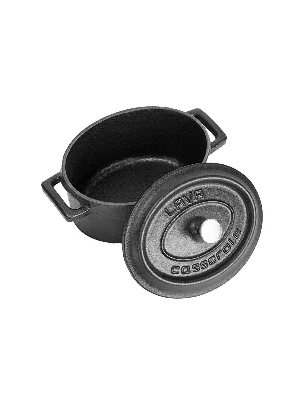 Siyah Mini Oval Tencere Trendy Serisi Ölçü 9x12cm.-1