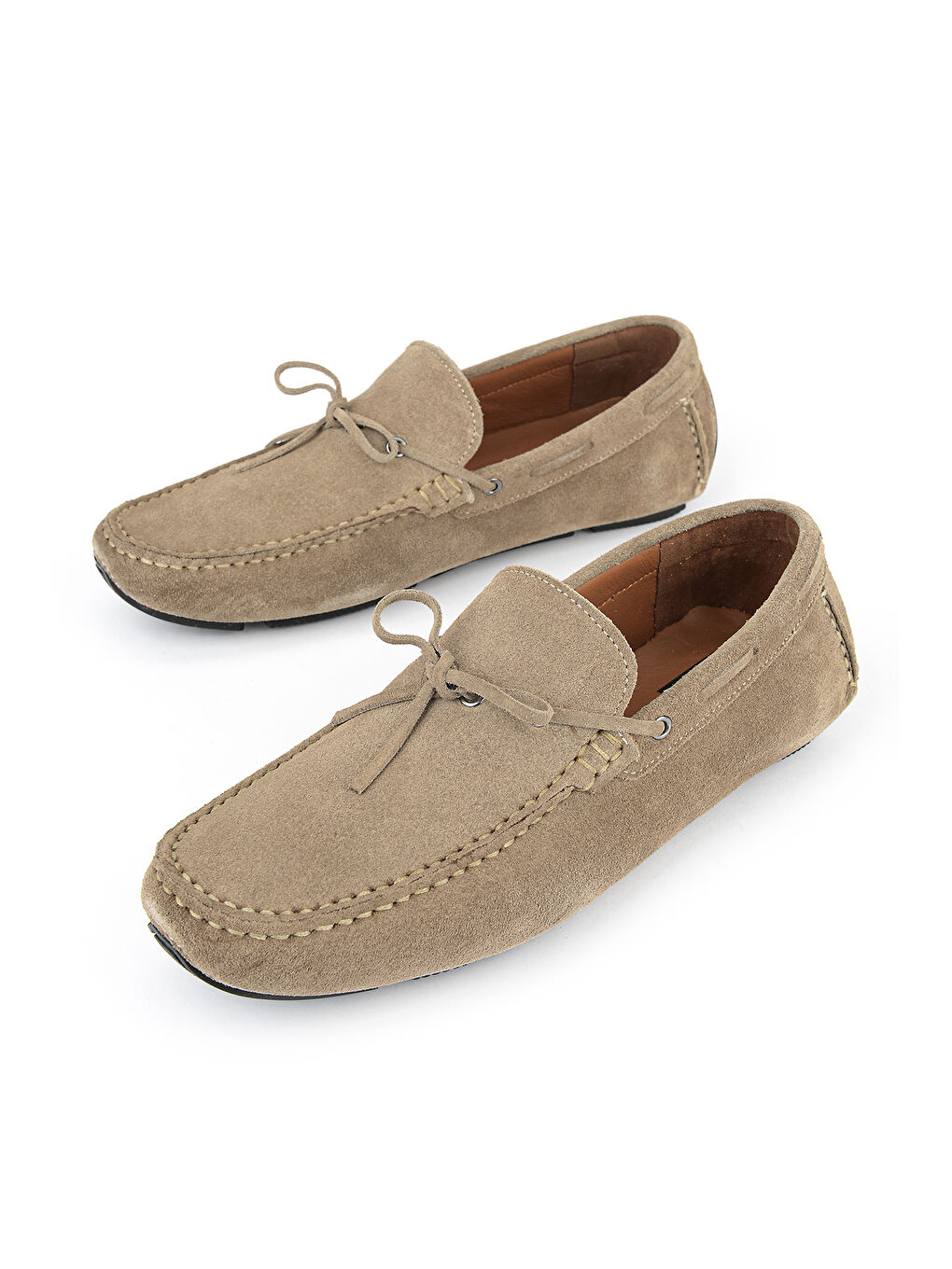 Bej Erkek Hakiki Deri Günlük Ayakkabı 1611065ZE07912 Kum-4