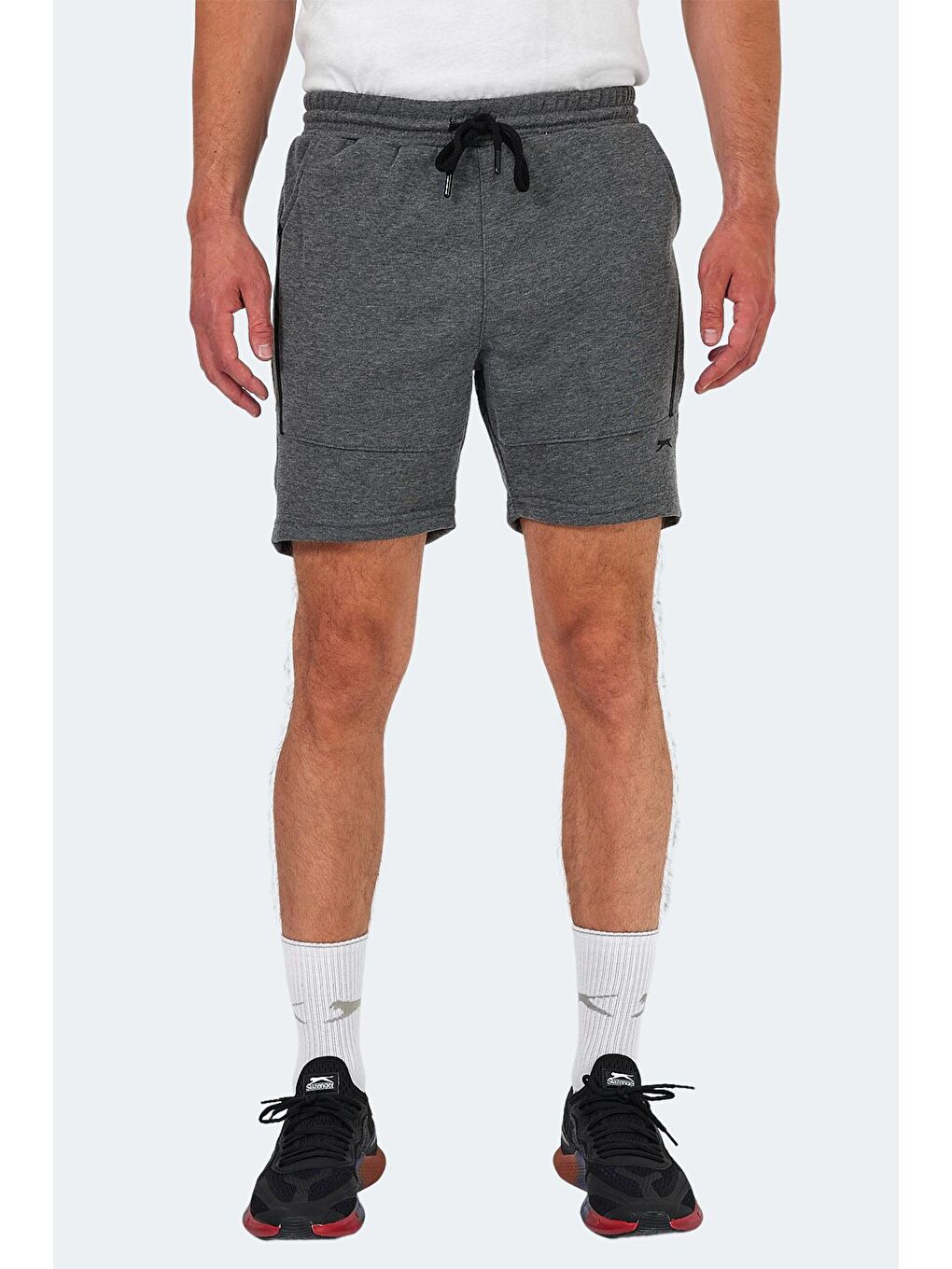NAZAIRE IN Erkek Cepli Fıtness Koyu Gri Şort-1
