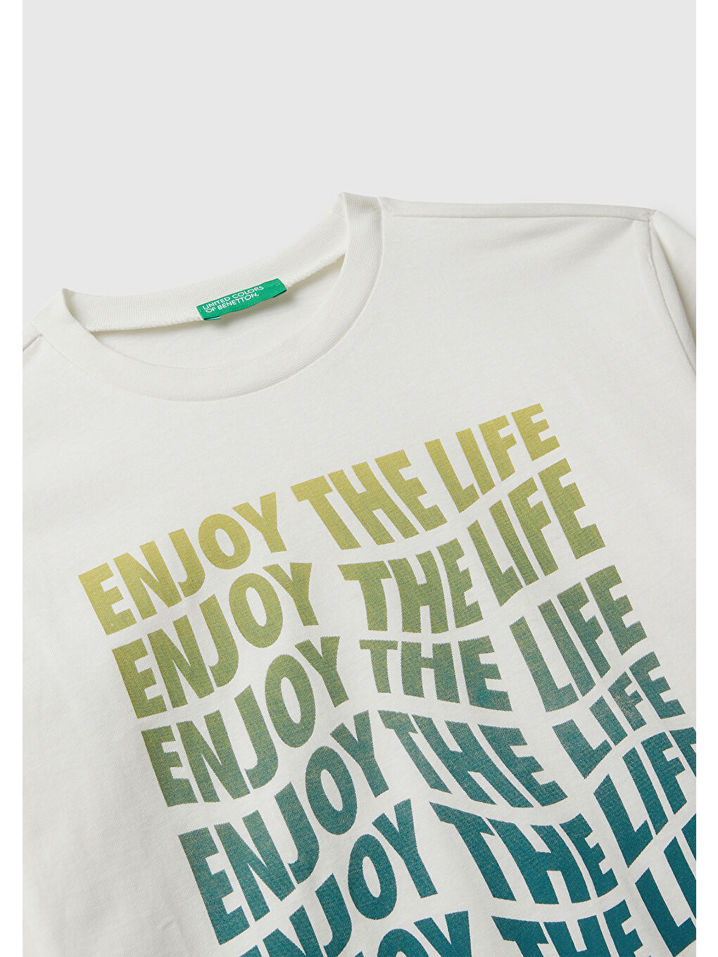 Erkek Çocuk Ekru Önü Baskılı Bisiklet Yaka Uzun Kollu Jarse T-shirt-2