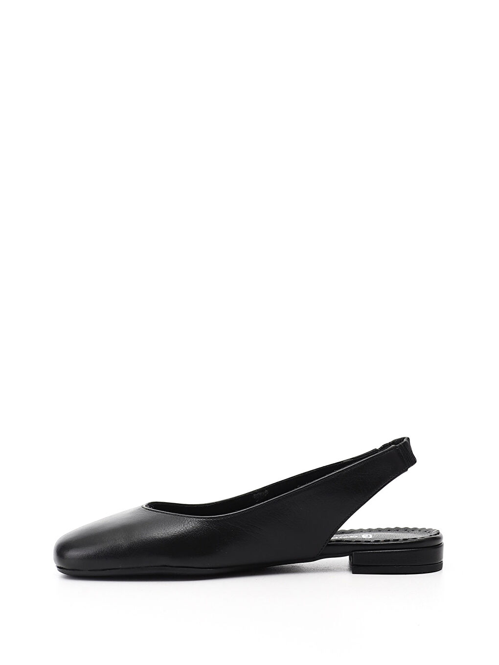 Siyah Kadın SİYAH Arkası Açık Hakiki Deri Babet-2