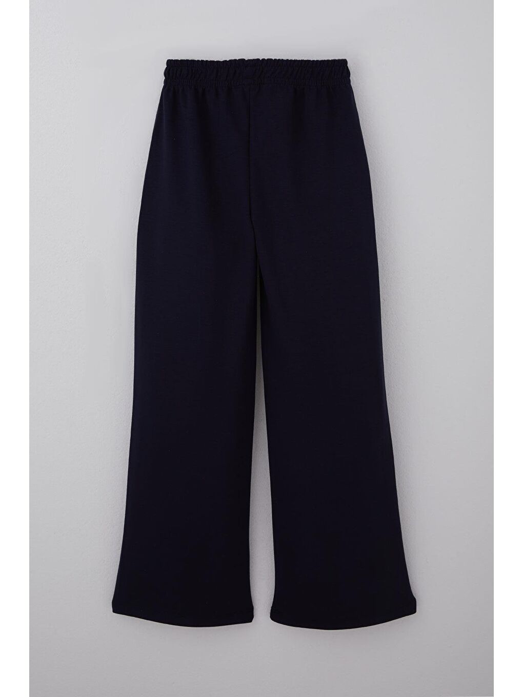 Kız Çocuk Eşofman Altı Çima Dikiş Detaylı Bağcık Aksesuarlı Cepli Lacivert (9-14 Yaş)-1