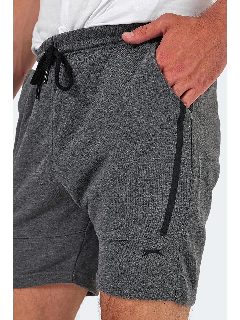 NAZAIRE IN Erkek Cepli Fıtness Koyu Gri Şort-3