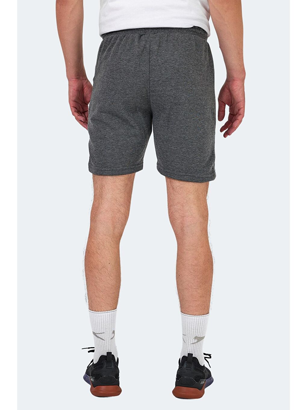 NAZAIRE IN Erkek Cepli Fıtness Koyu Gri Şort-4