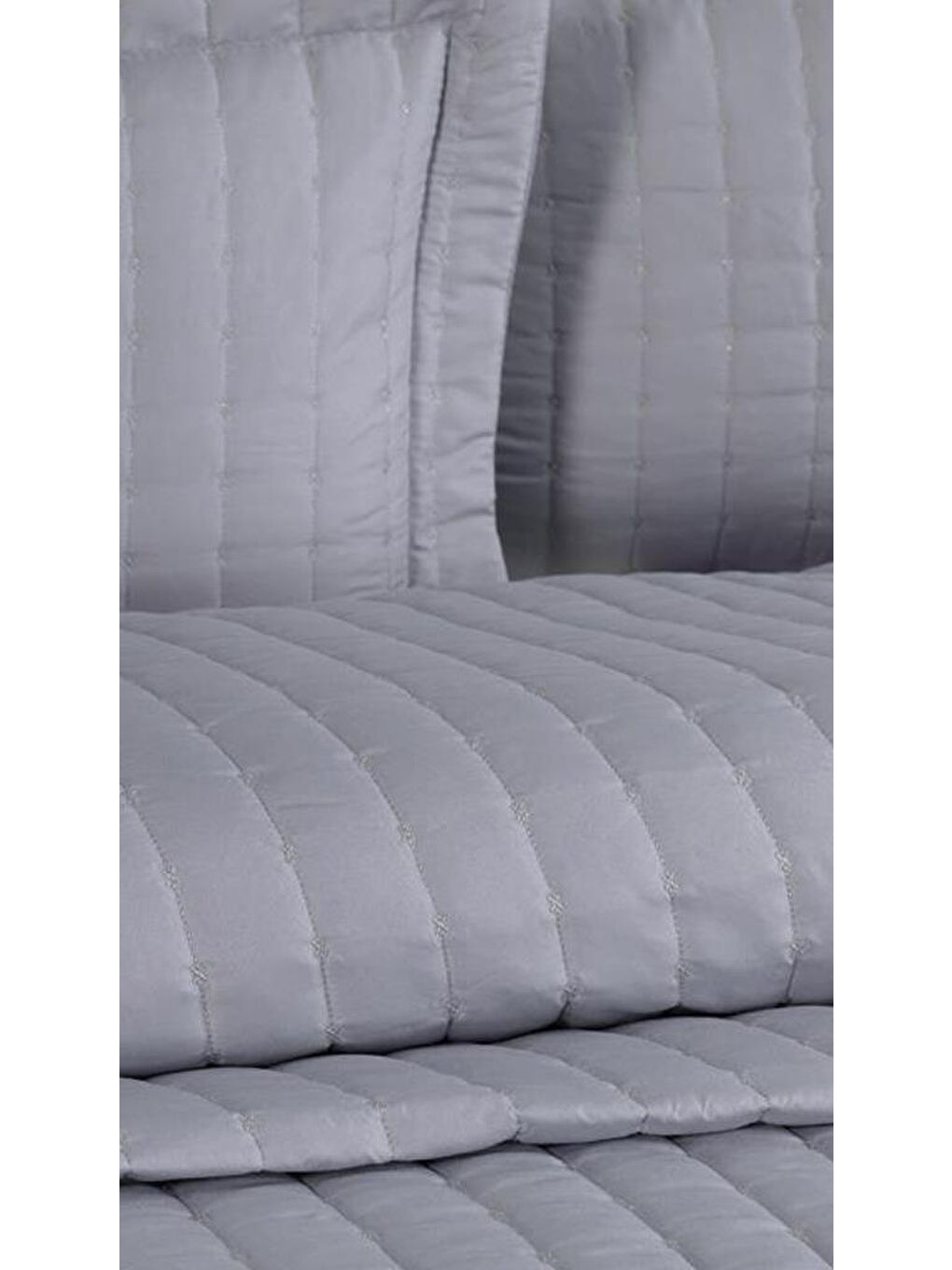Dublin Çift Kişilik Kapitoneli Yatak Örtüsü Gri-6