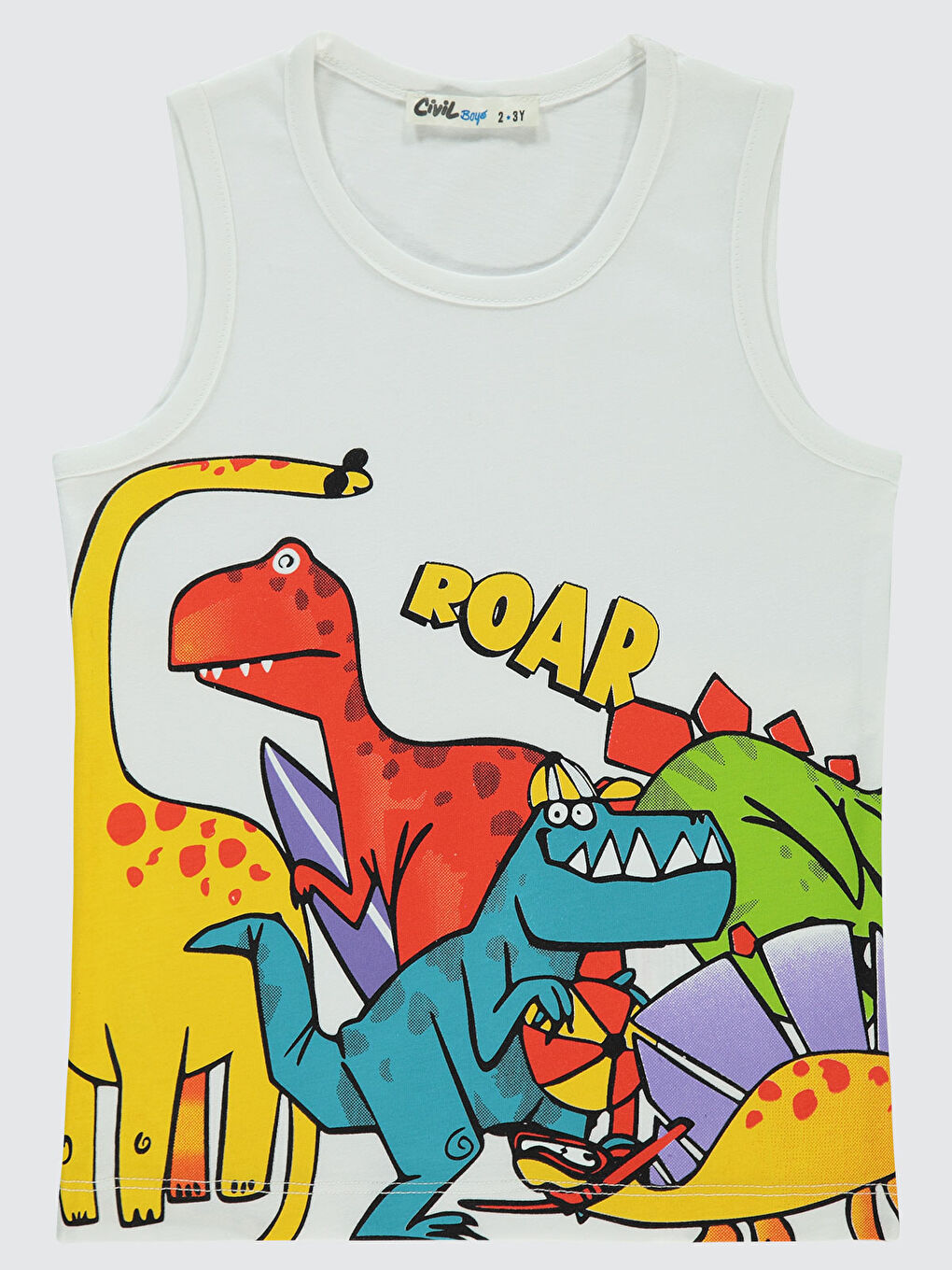 Boys Erkek Çocuk Tişört 2-5 Yaş Beyaz