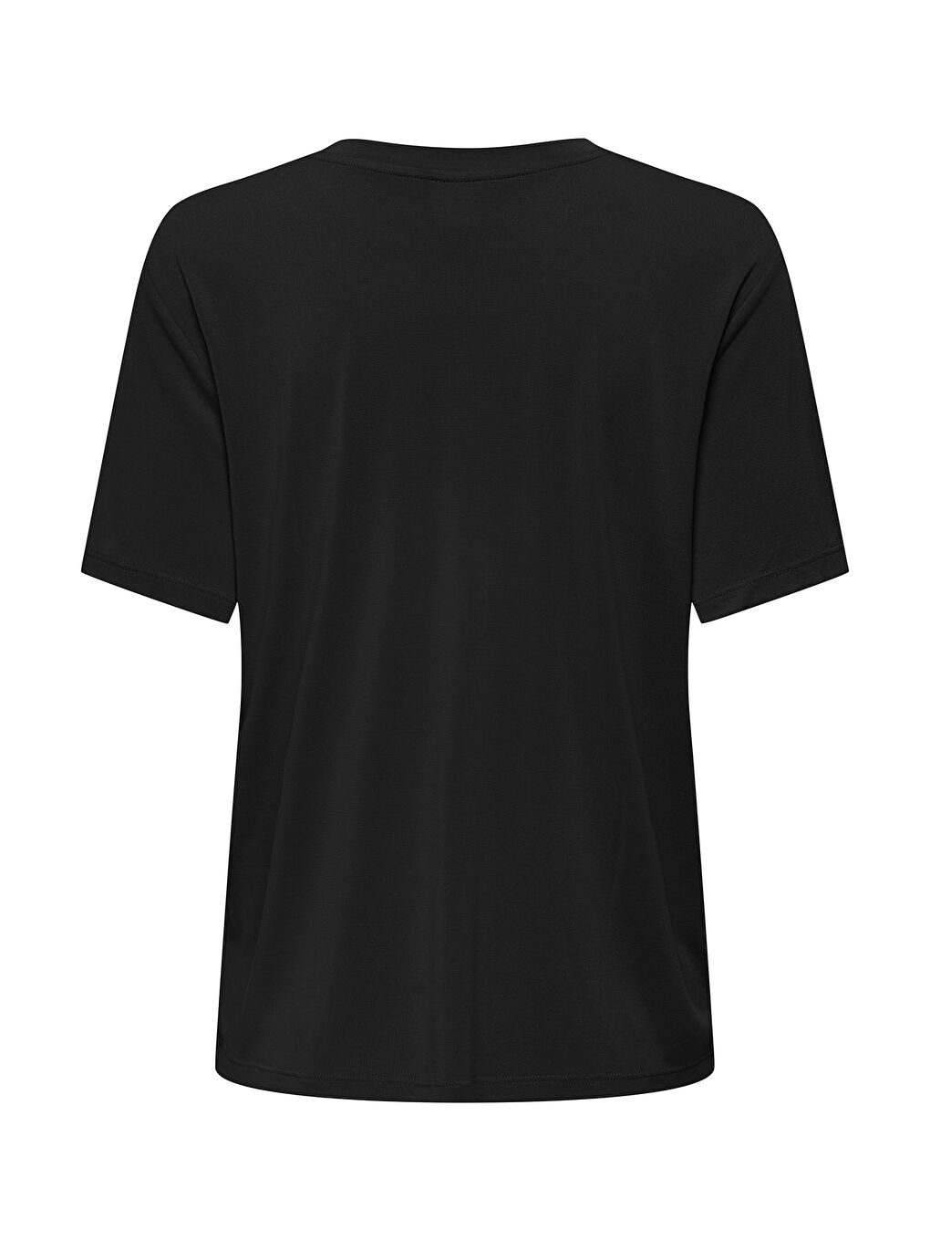 Siyah Onlfree Taşlı Regular Fit Bisiklet Yaka T Shirt 15343270-1