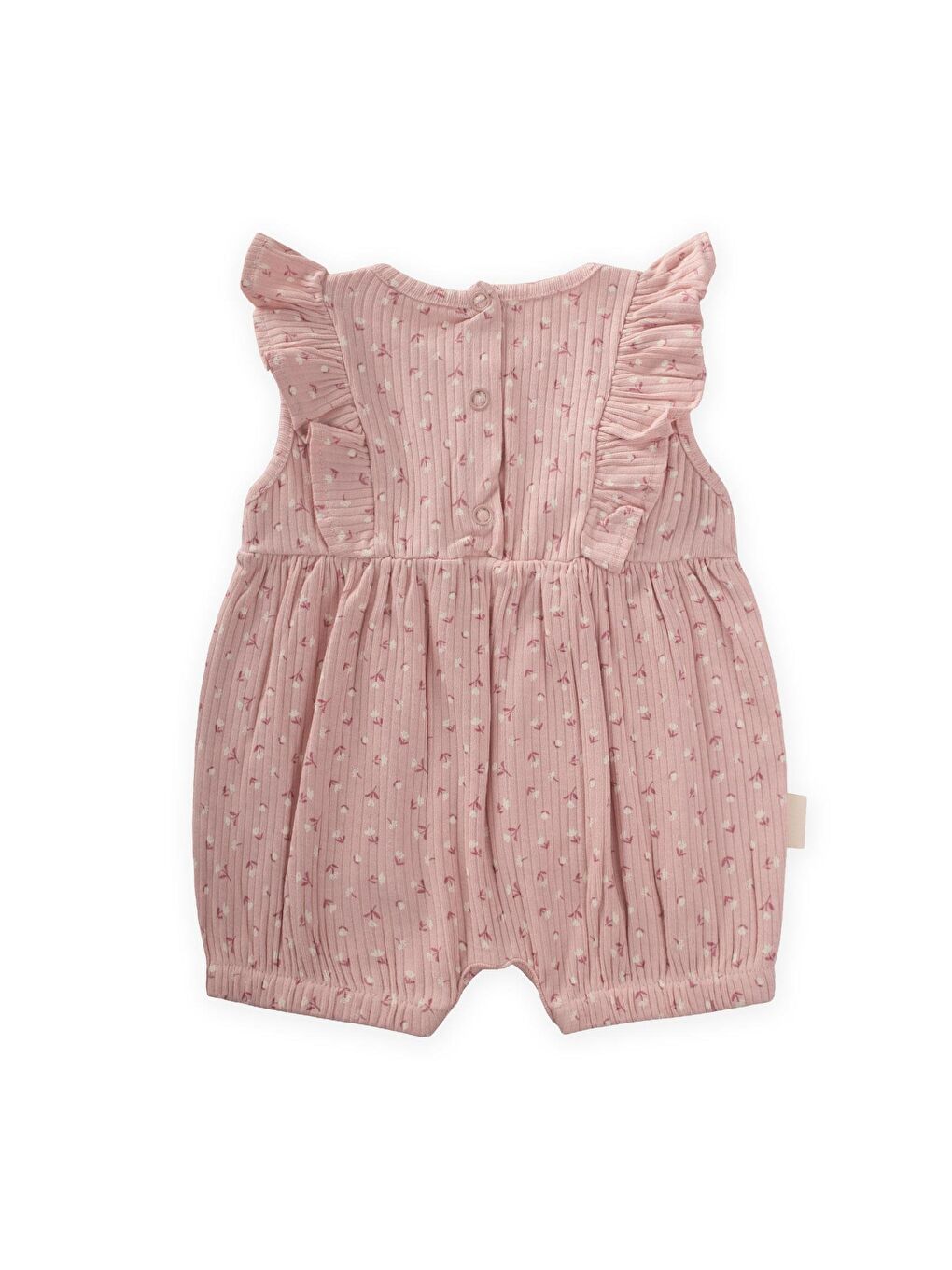 Pembe Kız Çocuk Desenli Tulum-1