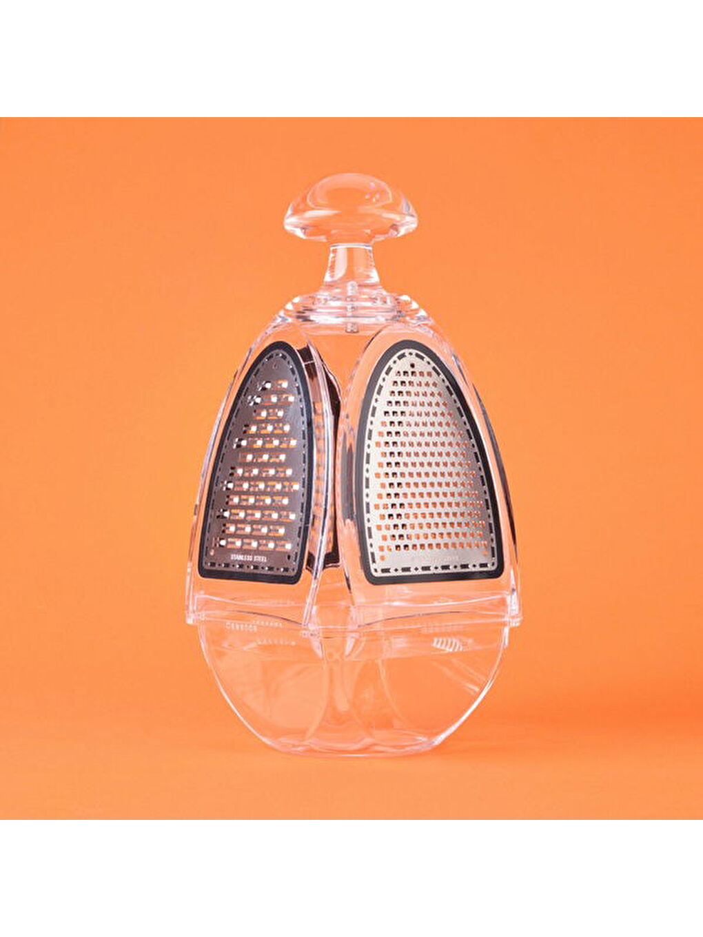 Akrilik Dikdörtgen Rende - Siyah / Gri-2