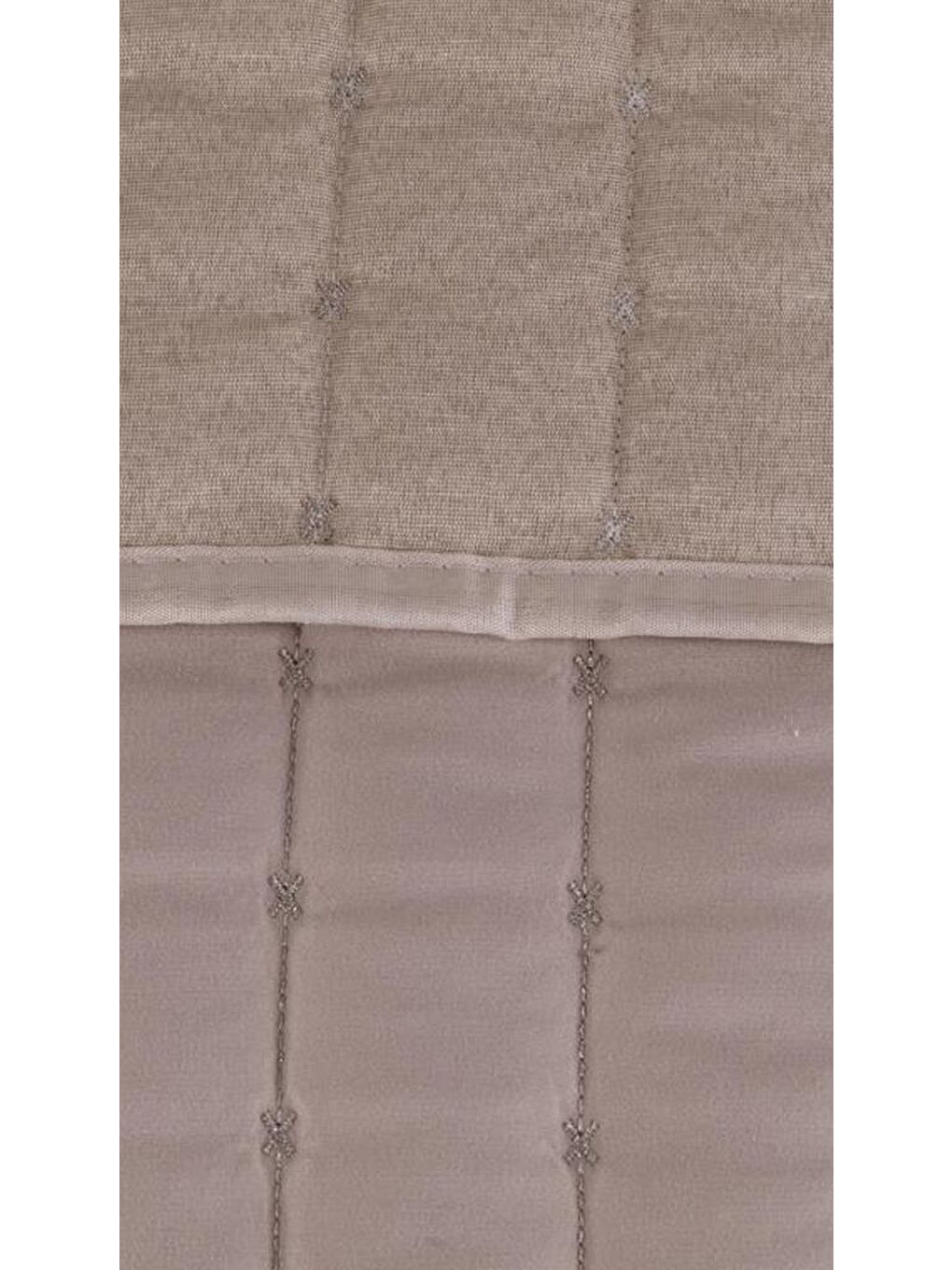 Kahverengi Dublin Çift Kişilik Kapitoneli Yatak Örtüsü Cappucino-8