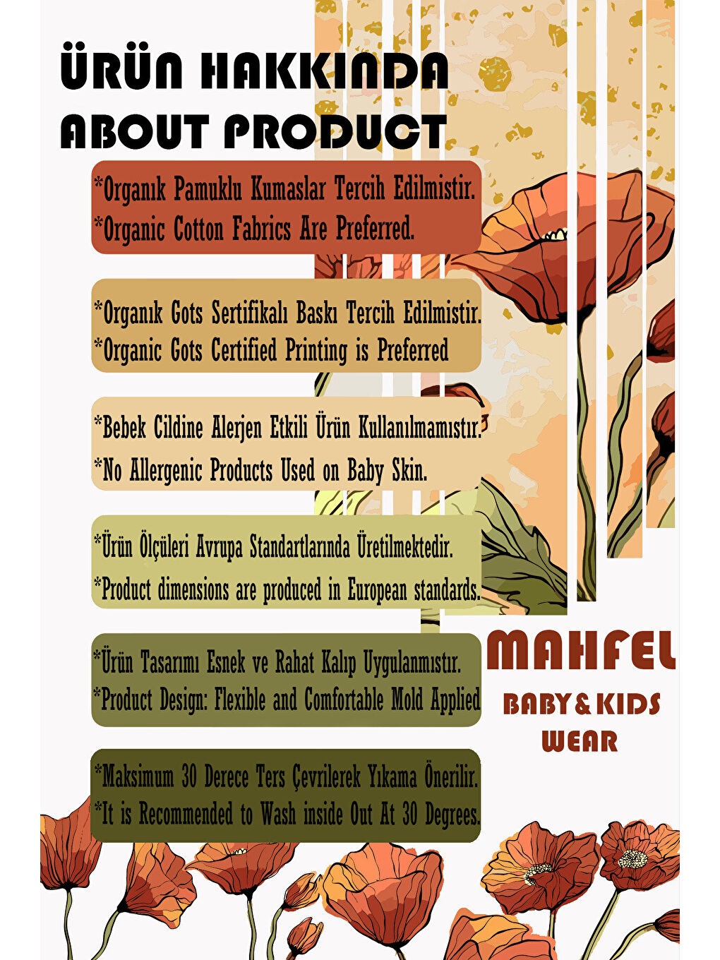 Turuncu 3'lü %100 Pamuklu Uzun Kollu Basic Çıtçıtlı Bebek Body Zıbın WEE-2