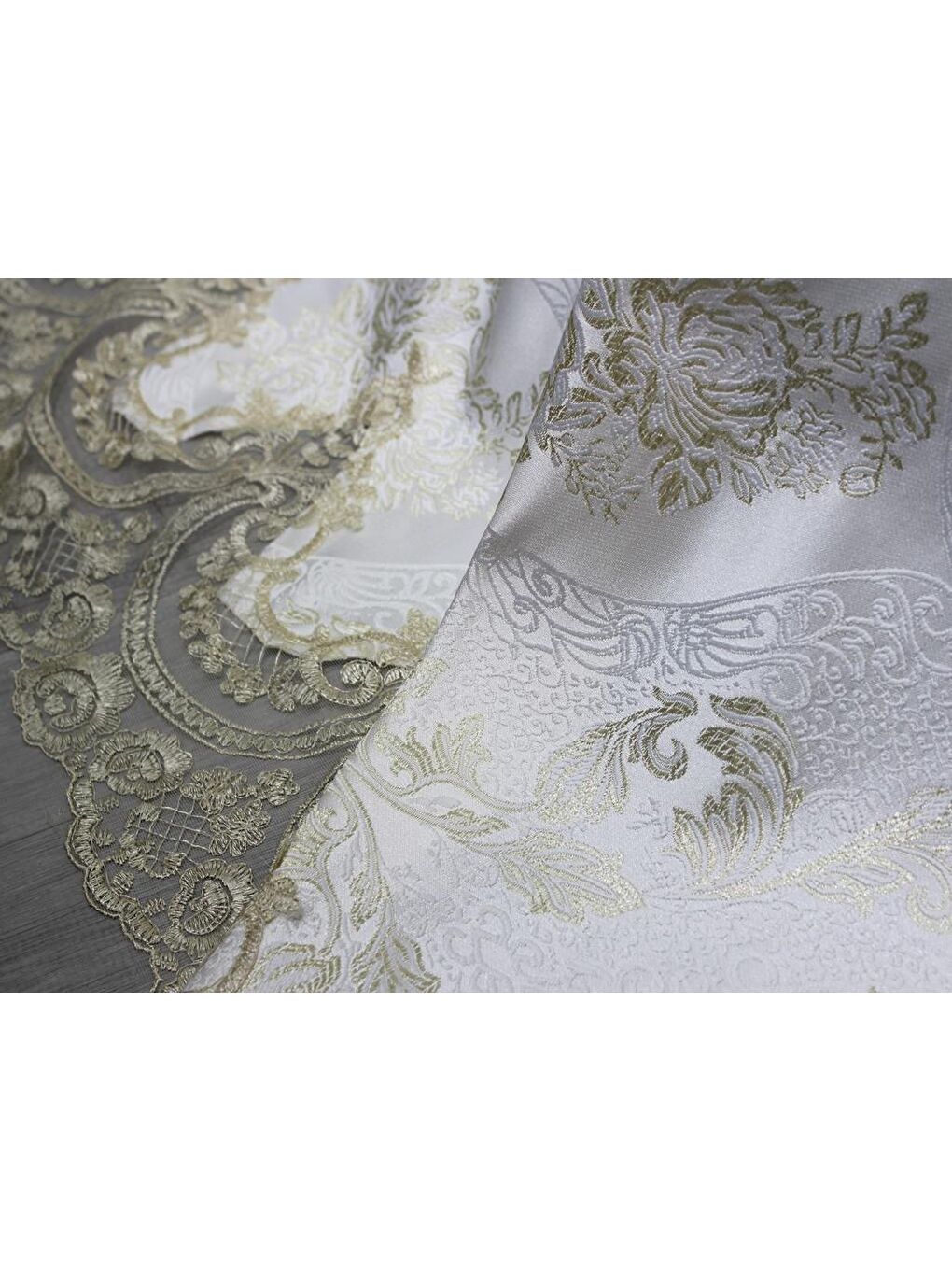 Kahverengi Fransız Güpürlü Sonia Yatak Örtüsü Cappucino-6