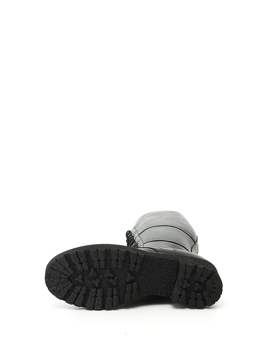 Kadın HAKİ-YEŞİL Fermuarlı Kauçuk Taban Hakiki Deri Postal Çizme-3