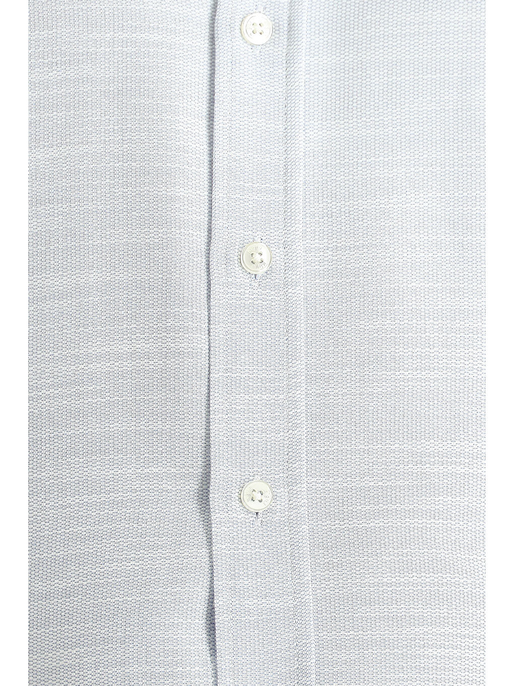 Mavi Kısa Kol Regular Fit Keten Görünümlü Pamuklu Gömlek-4